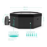 Customized Logo 4 Person Spa Hot Tub For Outdoor Inflatable Round Spa Pool Tub