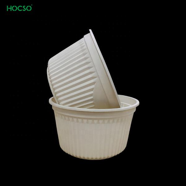 Takeaway Food Biodegradable PSM Cornstarch Disposable Bowl with Customized Technique