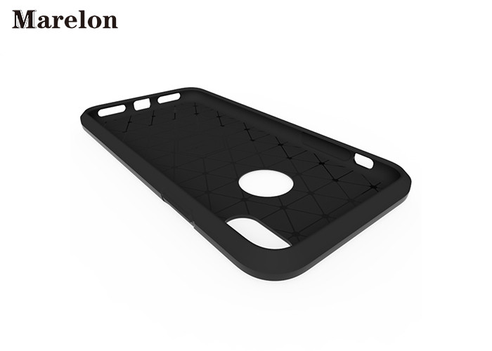 Grid TPU Iphone 8 Protective Case Solid Double Bonding Protective Design