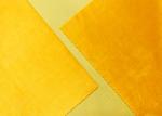 210GSM Plush Toy Fabric / 100% Polyester Plush Fabric Golden Yellow Color