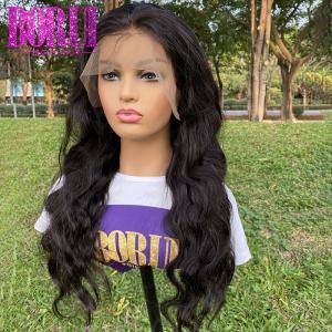 Wholesale Pre Plucked Cuticle Aligned Body Wave 100% Human Hair Lace Frontal Wigs from china suppliers