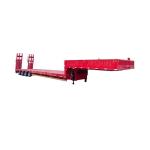 3 4 Axles 60 Tons 80 Ton Gooseneck Excavator Transport Low Bed Semi Truck