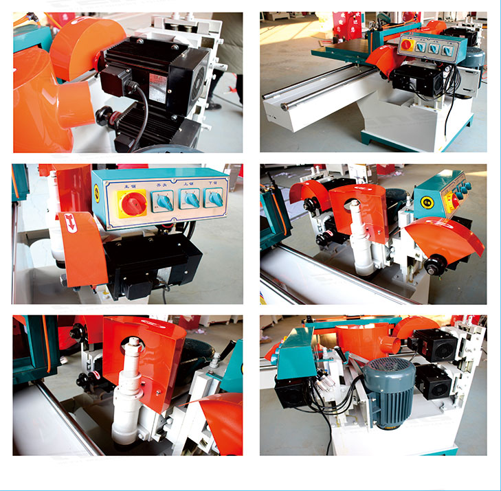 Woodworking Double Track Five-Disc Tenoning Machine MD2108 with 6000r/min Motor Speed