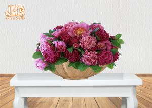 Wholesale Boat Shape Frosted Gold Fiberglass Flower Serving Bowl For Home Wedding from china suppliers