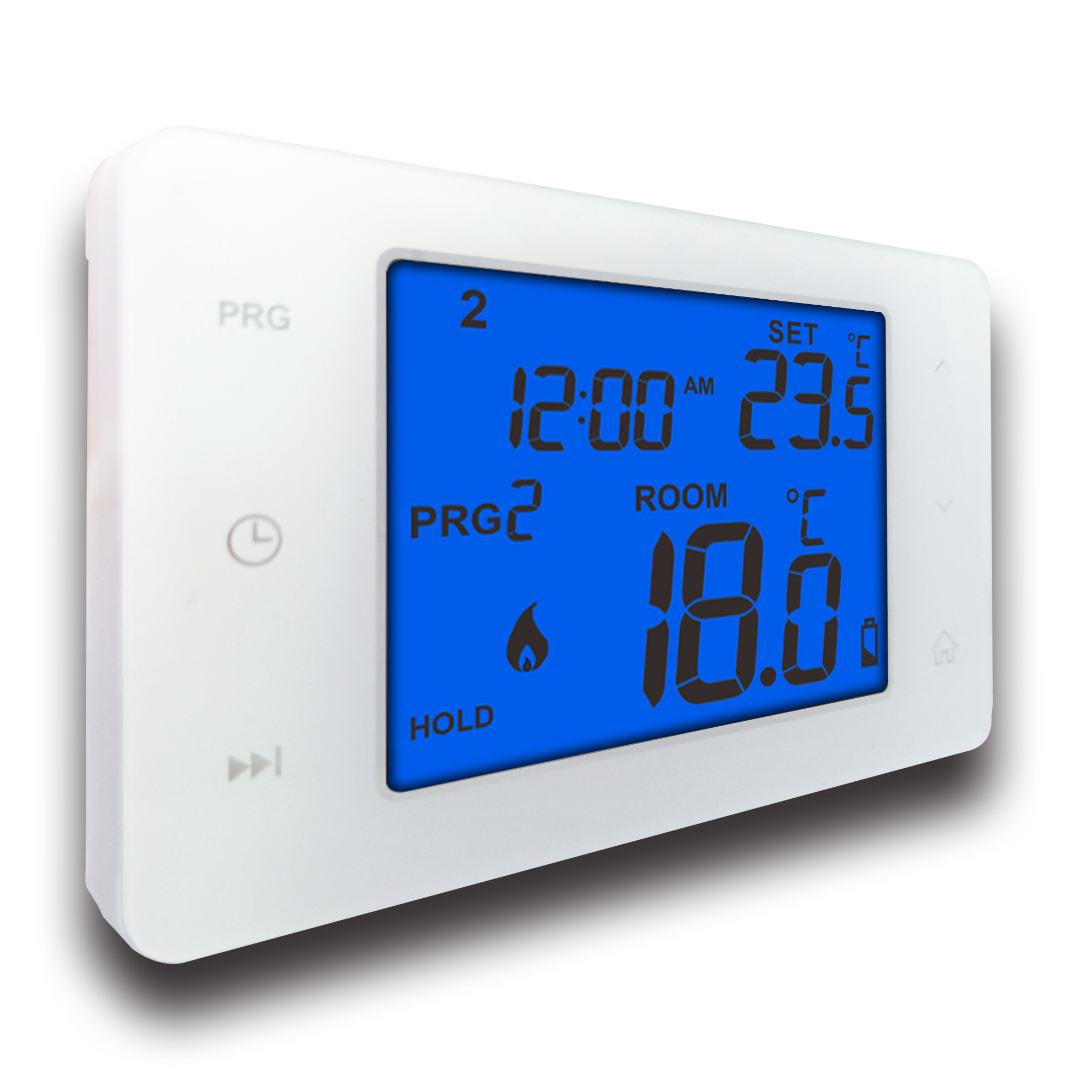 Touch Button Display HVAC Thermostat / Digital Heat Pump Thermostat With 2*Aaa Size Battery