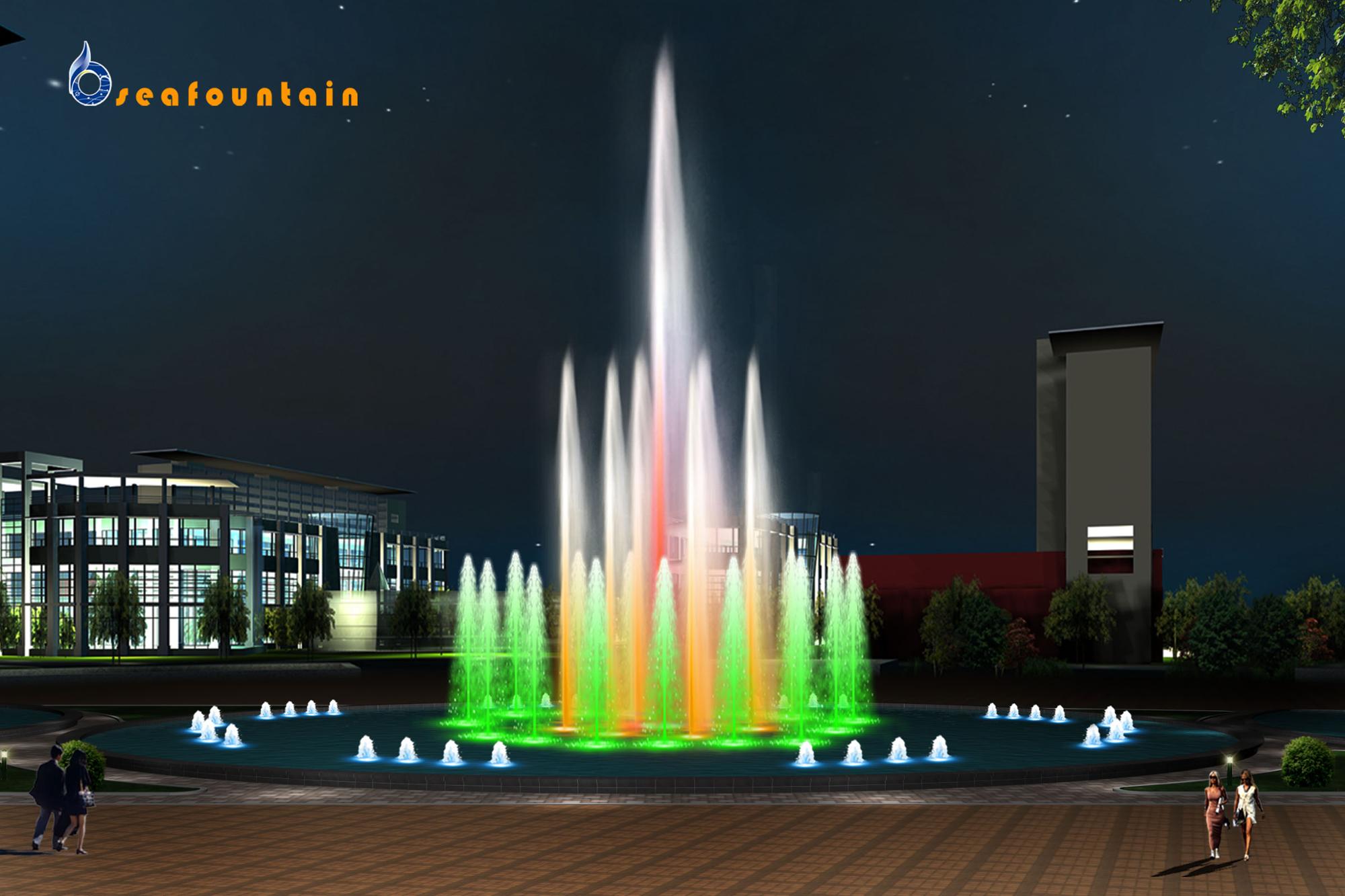 Onsite Installation customized multicolored easy install portable fountains