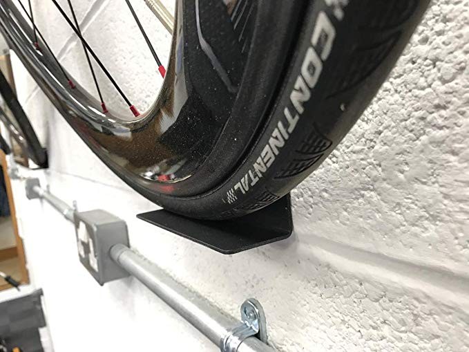 Red Bicycle Storage Rack Bike Wall Hold with Heavy Duty Bike Pedal Hanger Wall Mount