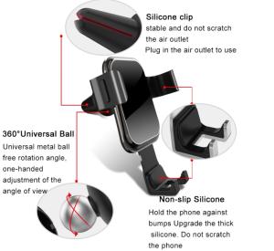 Wholesale Silicone Clip Universal Car Mount Holder Tempered Glass Panel Anti Fingerprint from china suppliers