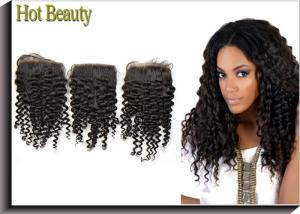 Wholesale Deep Curly Double Drawn Human Hair For Wedding Gifts / Double Drawn Weave Hair Extensions from china suppliers