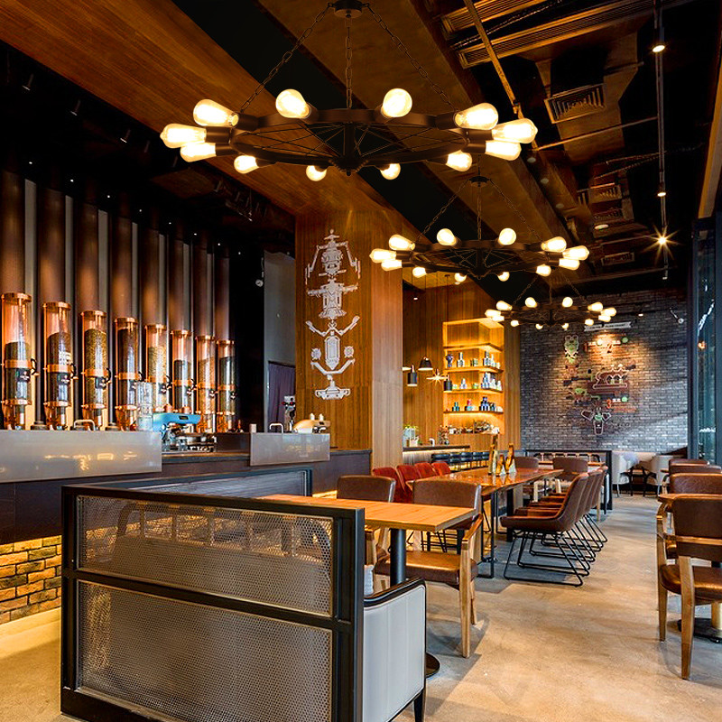 Industrial lighting in kitchen Bar Coffee Shop Lighting Fixtures (WH-VP-48）