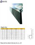 Custom Steel Wire Dustproof Windproof Sealing Strip Brush Aluminum Stents Metal
