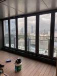 Customized Height Aluminium Bi Folding Doors Powder Coated Residential Bifold