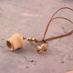 Spot Solid Wood High-Grade High Waist Perfume Cover Car Pendant Perfume Bottle