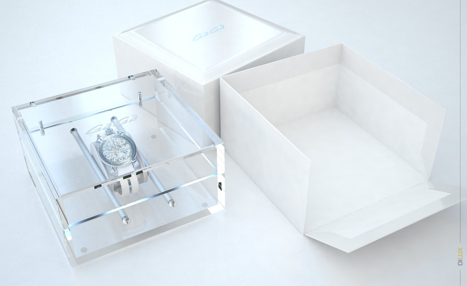 Stylish Designed Perspex Single Watch Box W/ PU Pillow Hi-Clear Acrylic 180*180*90 mm