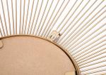 Decorative Black Gold Round Modern Sunburst Mirror