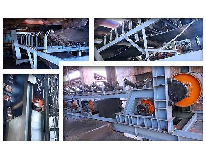 150m Belt Conveyor Machine With Trough Idlers And Reducer For Steel Industrial