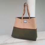 FREE SHIPPING, SALE Raspberry Pink neoprene beach bag, travel pouch and tote bag