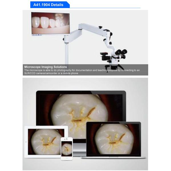 A41.1904 OPTO-EDU Dental Operating Microscope One Head 0-200° Manual Step 4.7x~12.6x