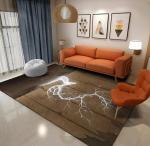 Crystal Velvet Sofa Bedroom And Living Room Floor Carpets Simple Light Luxury