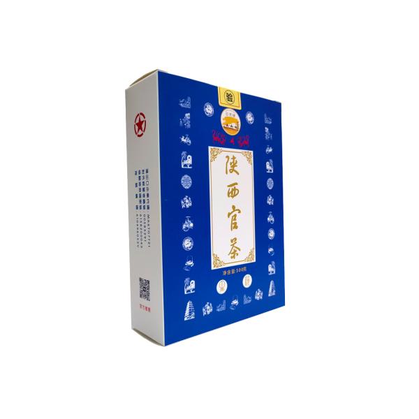 500g Pressed Tea Box Packaging Hot Shaanxi Official Organic Fermented Classical Brick Tea for Specialty Health Drink