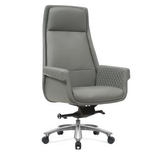 Wholesale Gray PU Leather Revolving Chair Ergonomic Swivel Office Chair from china suppliers