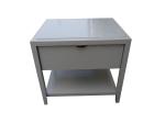White finish wooden night stand with one drawer,high end hotel bedroom furniture