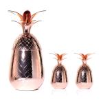 Customized Rose Gold Plated Cocktail Pineapple Cup Stainless Steel Pineapple