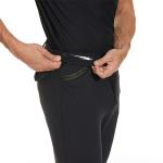 Black Knee Grips Horse Riding Pants Quick Drying Workout Equestrain Clothing