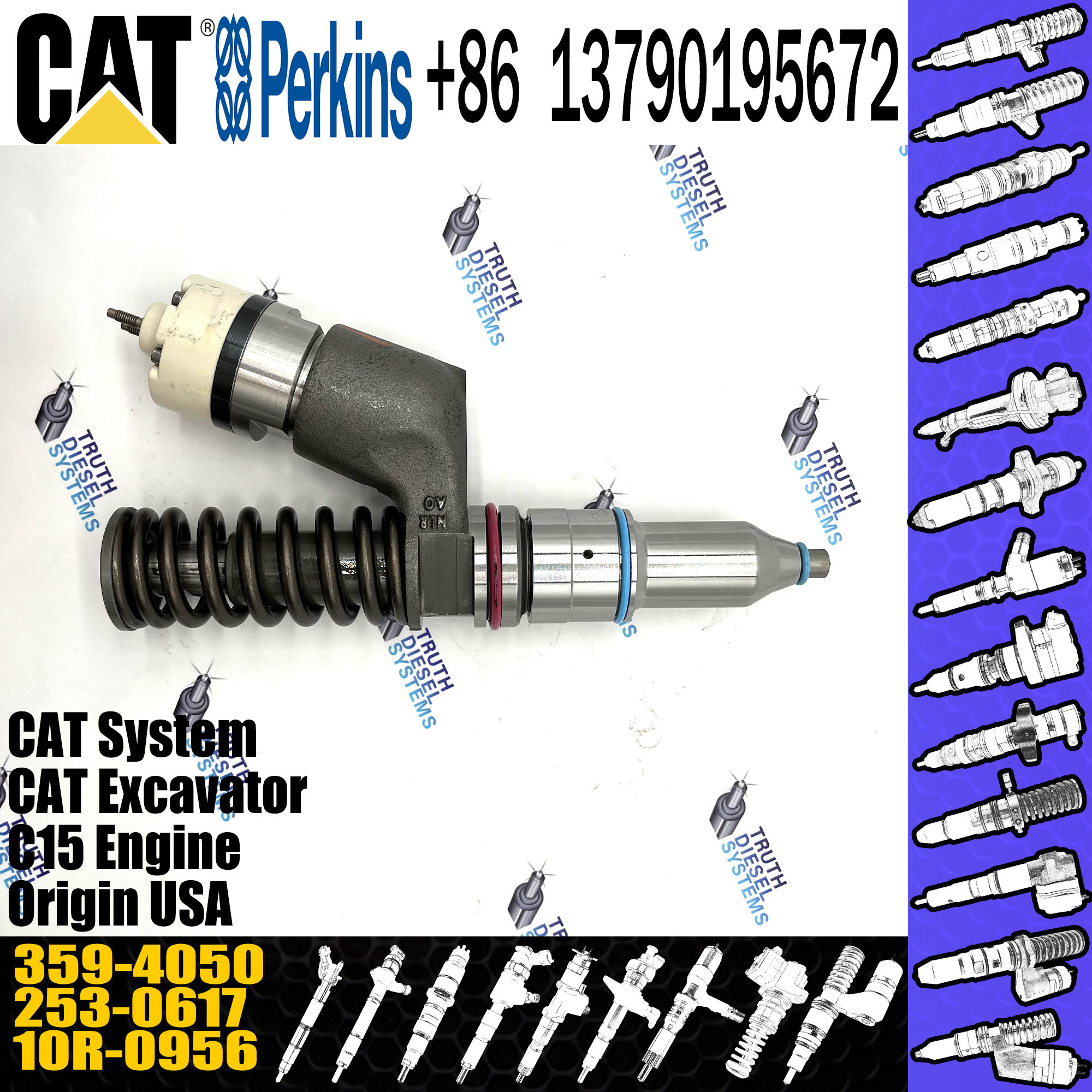 359-4050 Caterpillar Fuel Injector 20R-1308 Industrial C15 C18