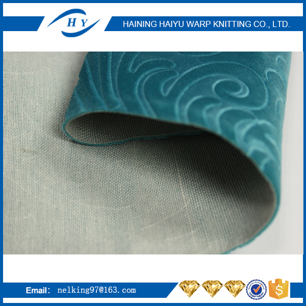 100 Polyester 3D Embossed Suede Fabric Jacquard Style For Home Textile