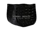 Pro Snake Leather Makeup Brush Holder Cosmetic Box Storage Case Pen Organizer