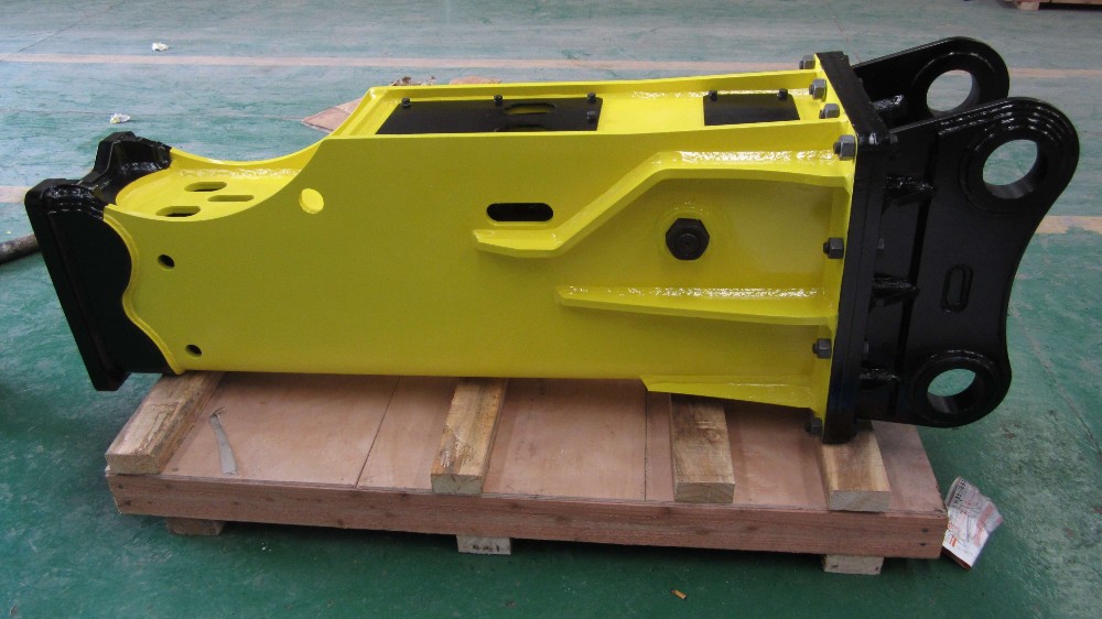 4-7 Ton Rock Drill Excavator Hydraulic Breaker Hammer with 68mm Chisel Diameter in Silenced-Box Type 9