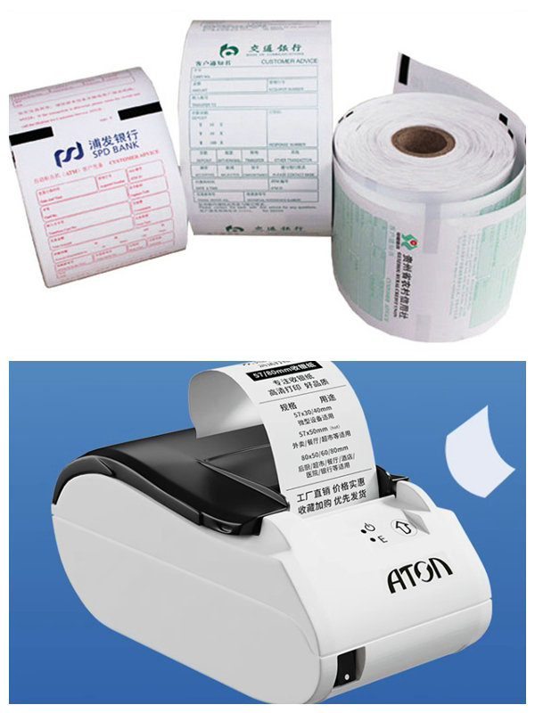 Premium Quality 55gr 80x80mm 57x40mm Cash Register Thermal Paper Roll For Bank POS 
