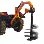 Tractor Fencing Hydraulic Post Hole Digger 132kg 100*100mm Boom