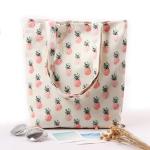 Cartoon Fruit Printed Custom Canvas Bags , Printed Promotional Bags