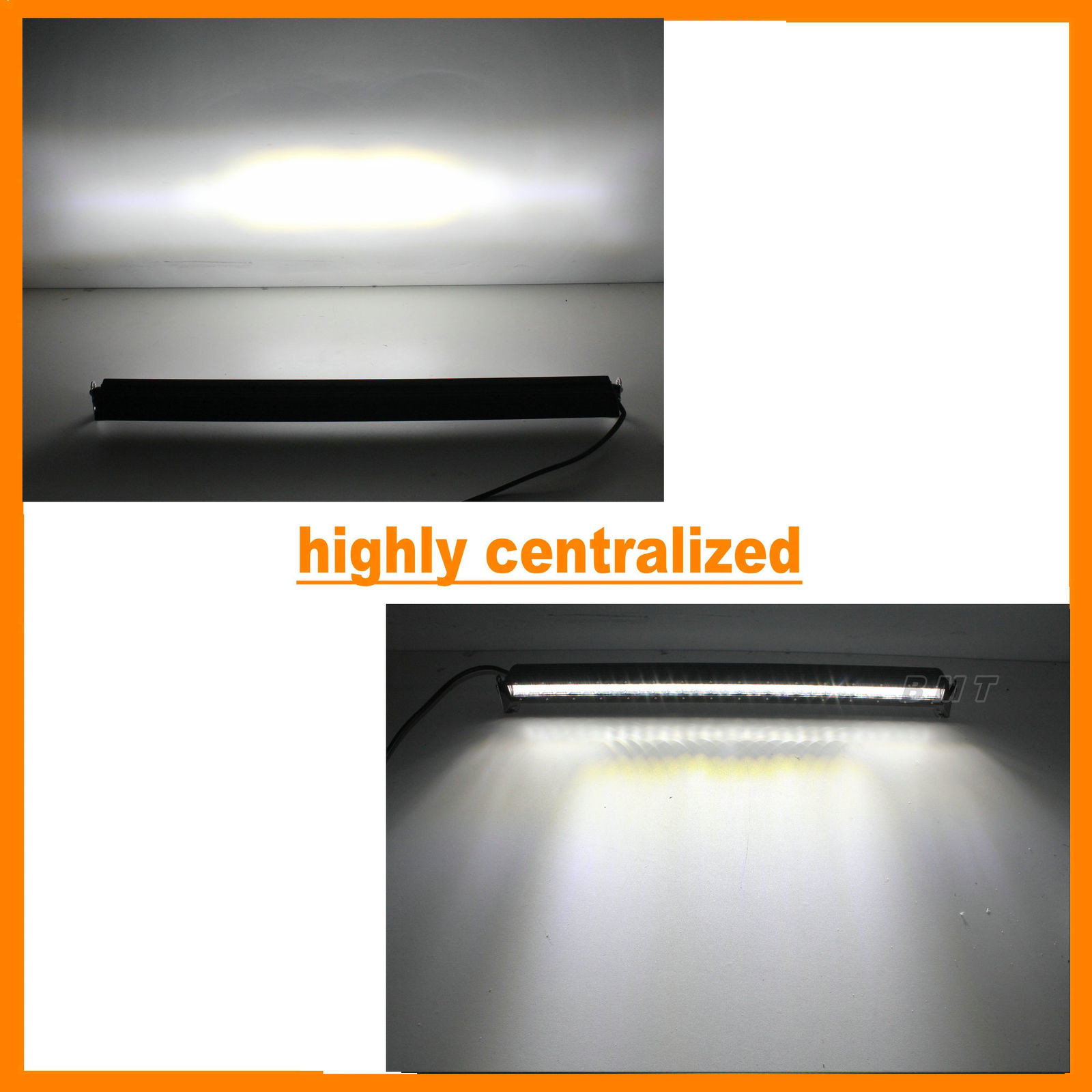 13.5" 5D 60W 5400lm Pro Optic Single Row LED Light Bar Spot Jeep 4WD BOAT ATV 40/42