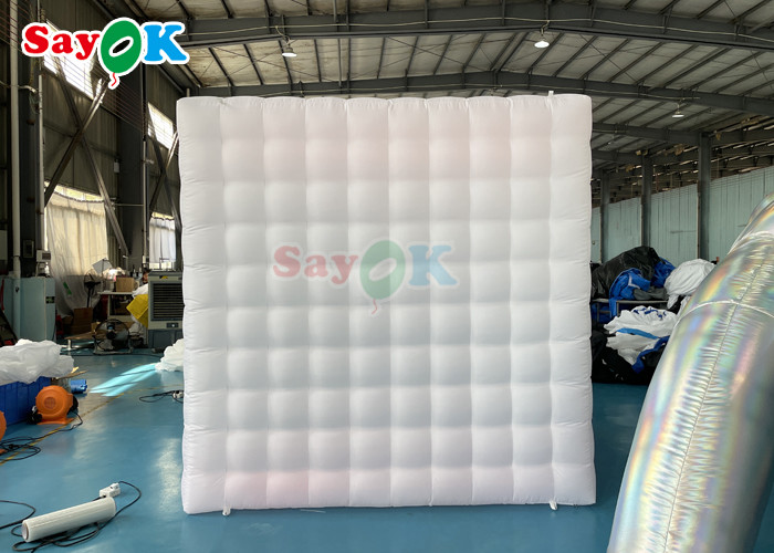 Wholesale White Inflatable LED Photo Booth Portable Inflatable Square Single Door Photo Booth