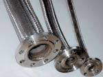Silver PTFE Tube , PTFE Pipe Wrapped Stainless Steel Wire