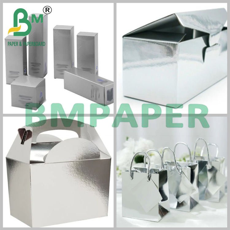 Mirror Surface Silver Cardstock 300grs 375grs For Toothpaste Packaging