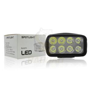 Wholesale Black Plastic 8 Beads White Lens Fog Light LED Motorcycle Spotlight from china suppliers