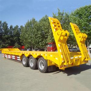 Wholesale CIMC 3 Axle 70 Tonne Low Bed Semi Truck Trailer for Sale from china suppliers