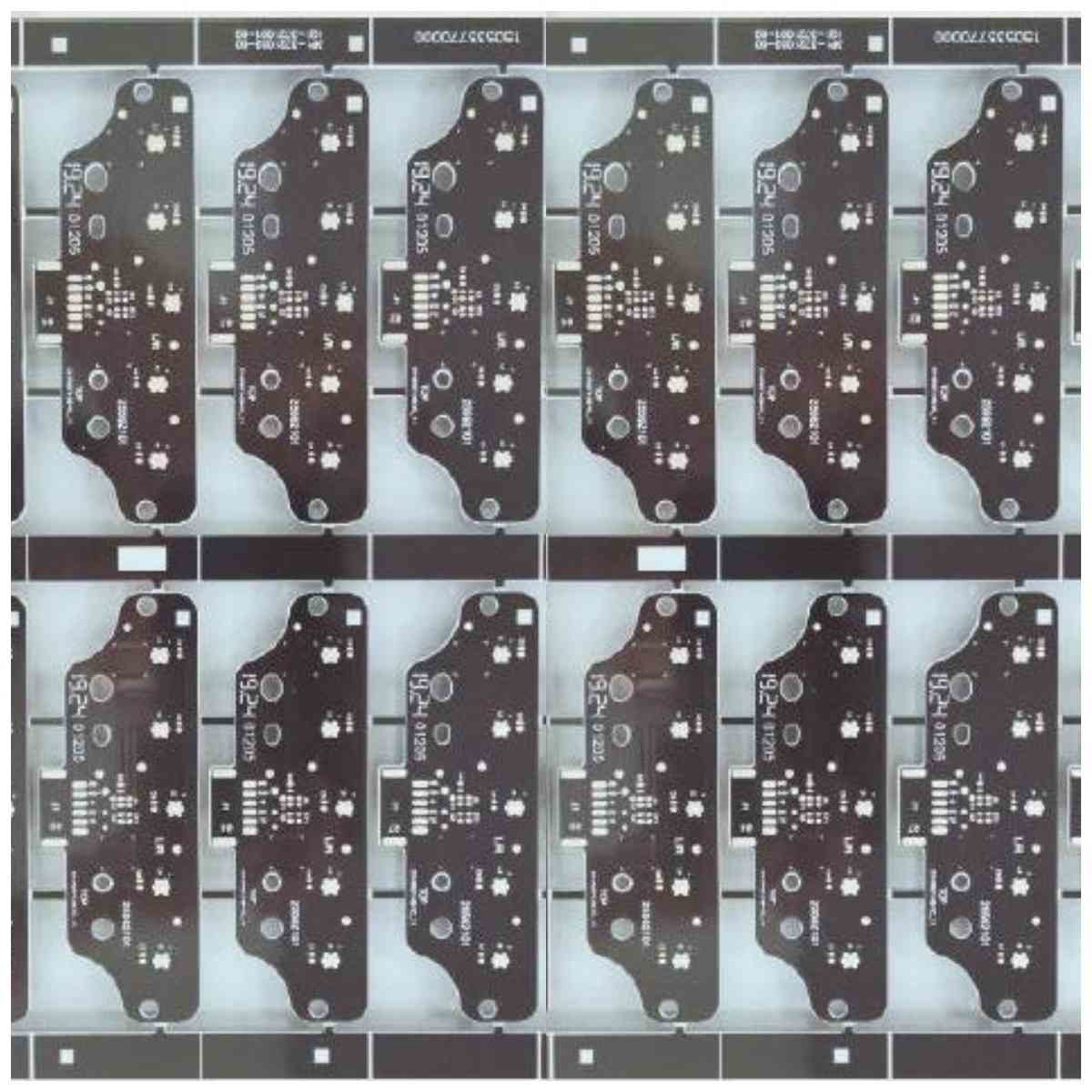 HASL FR4 2 Layer Aluminum PCB Board 1.0mm Black Solder Mask