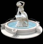 Garden stone fountain carving statue water fountain white marble sculpture