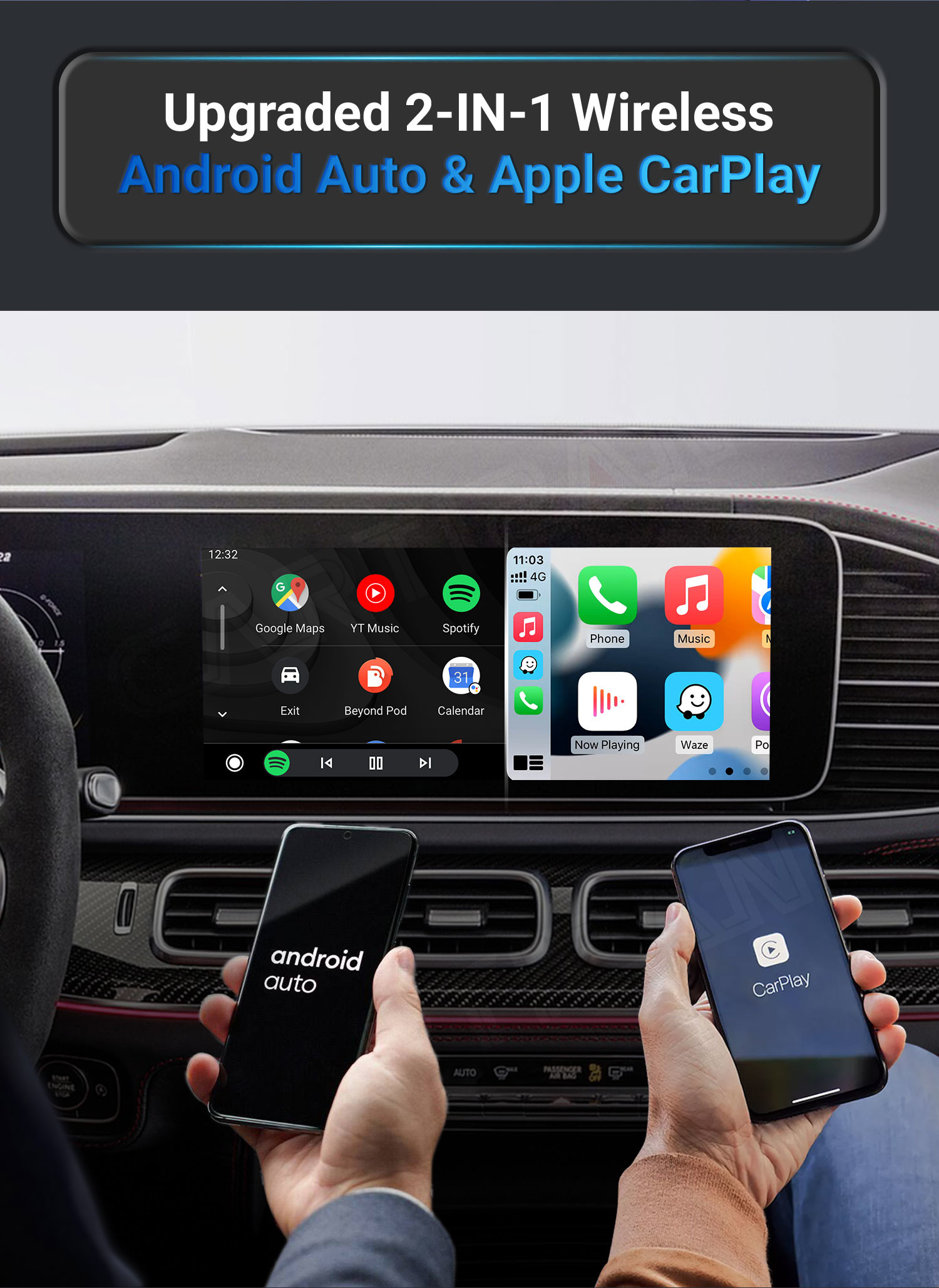 Wired To Wireless Android Auto Carlinkit Carplay Box For Automotive Interconnection