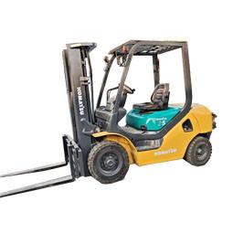 4.5m Lifting Height Komatsu Used Diesel Forklift 2.5 Ton 3 Stages Masts With