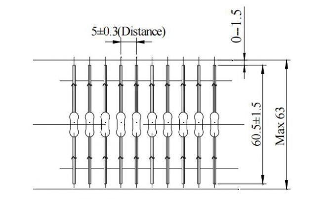 Axial Lead 2x7mm Miniature Cartridge Fuse Fast Acting Resistor Type 1
