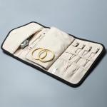 Cotton Roll Up Jewelry Organizer Jewellery Travel Roll Case 280*220*25MM