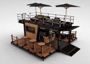 Wholesale Topshaw Competitive Price Solution 15FT 10ft Black Color Prefabr Coffee Container Bar Shipping Container Bar For Sale from china suppliers