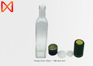 Wholesale 750ml 1000ml Olive Oil Glass Bottles , No Drip Olive Oil Dispenser Aluminum Cap from china suppliers