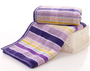 Wholesale 32S Thick Soft Yarn Dyed Striped Face Towels For Gift from china suppliers